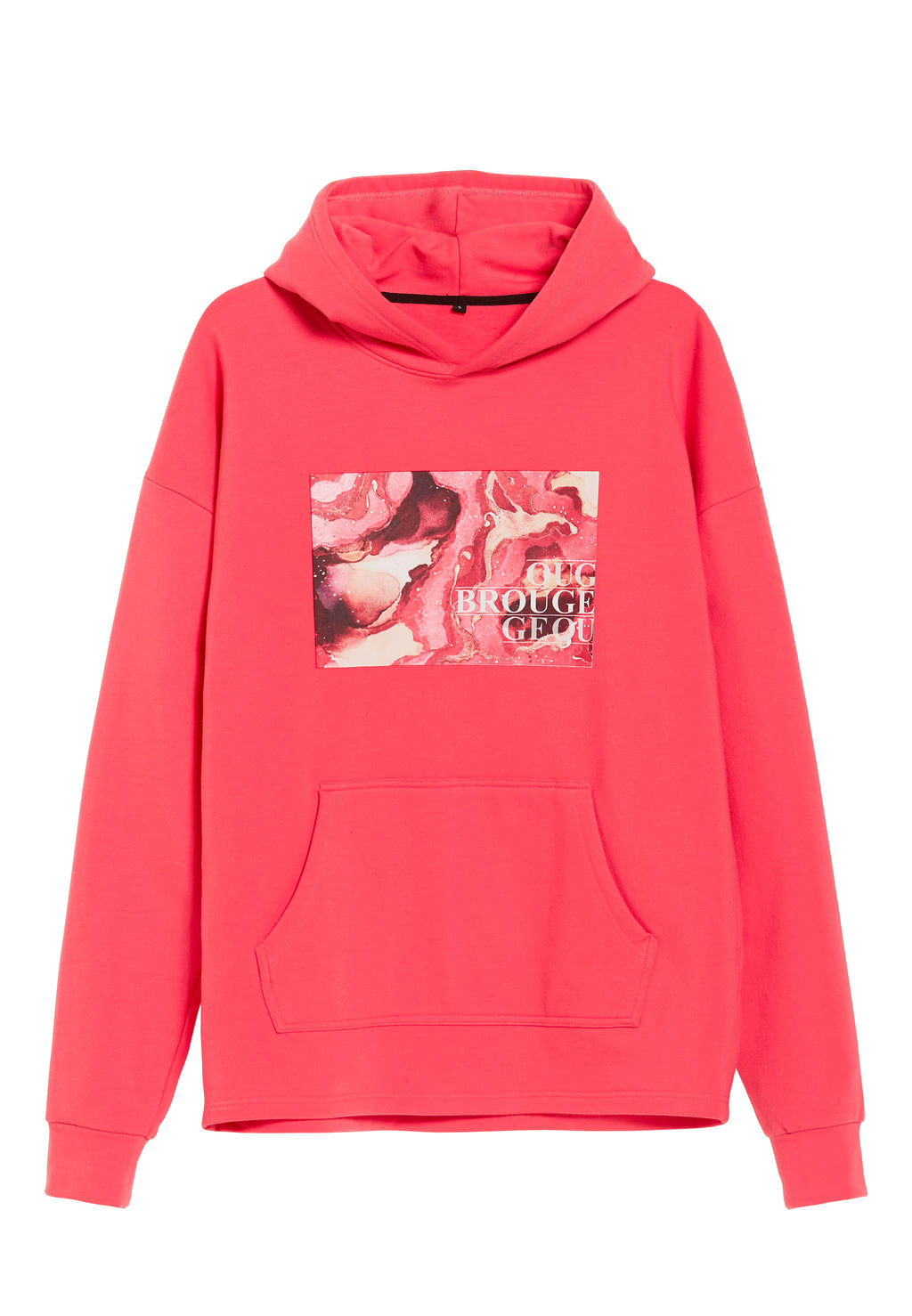 Oversized Hoodie Raspberry Red