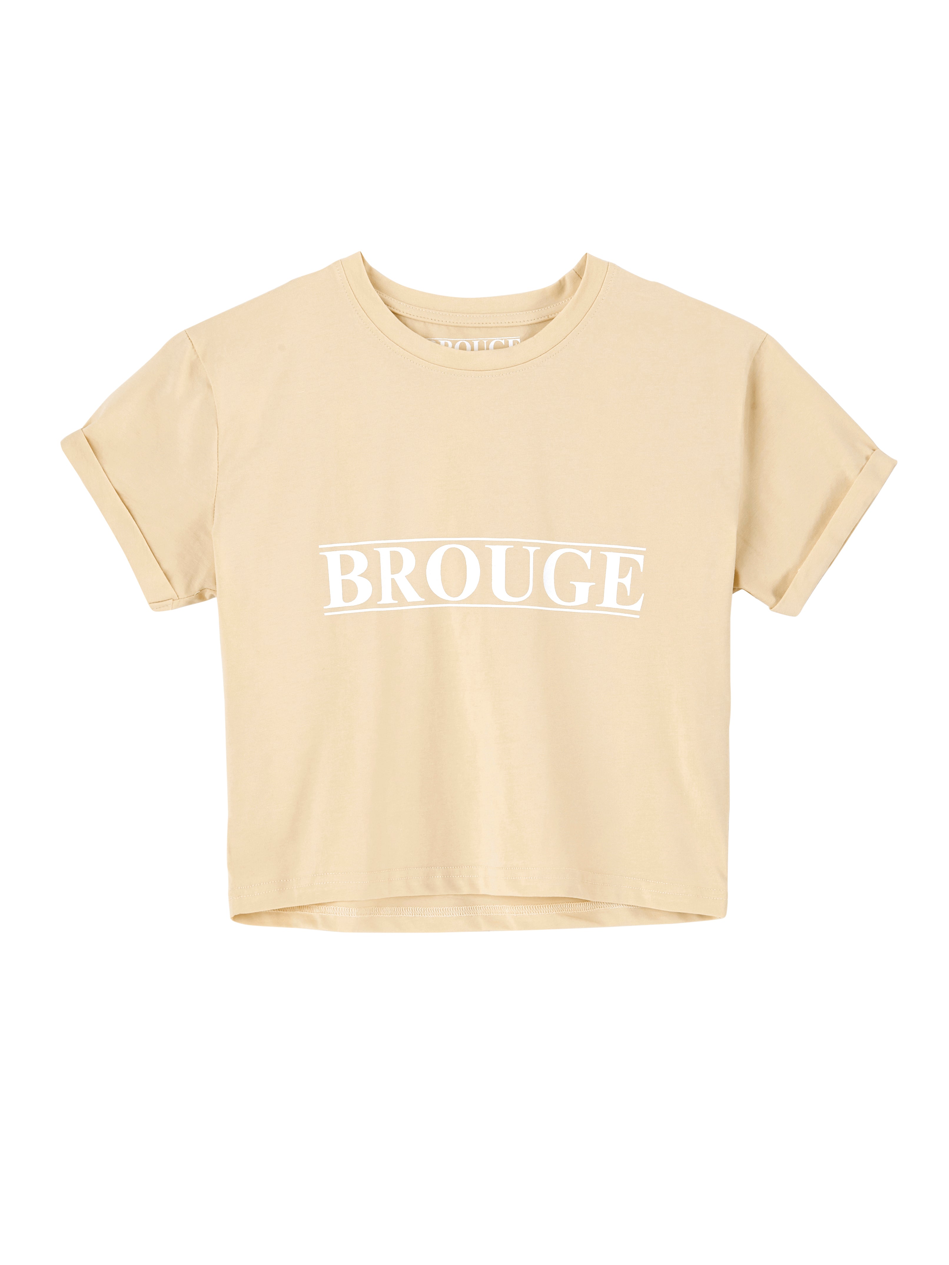 Cropped T-Shirt Cream