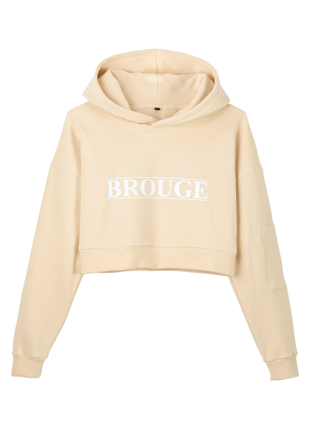 Cropped Hoodie Cream