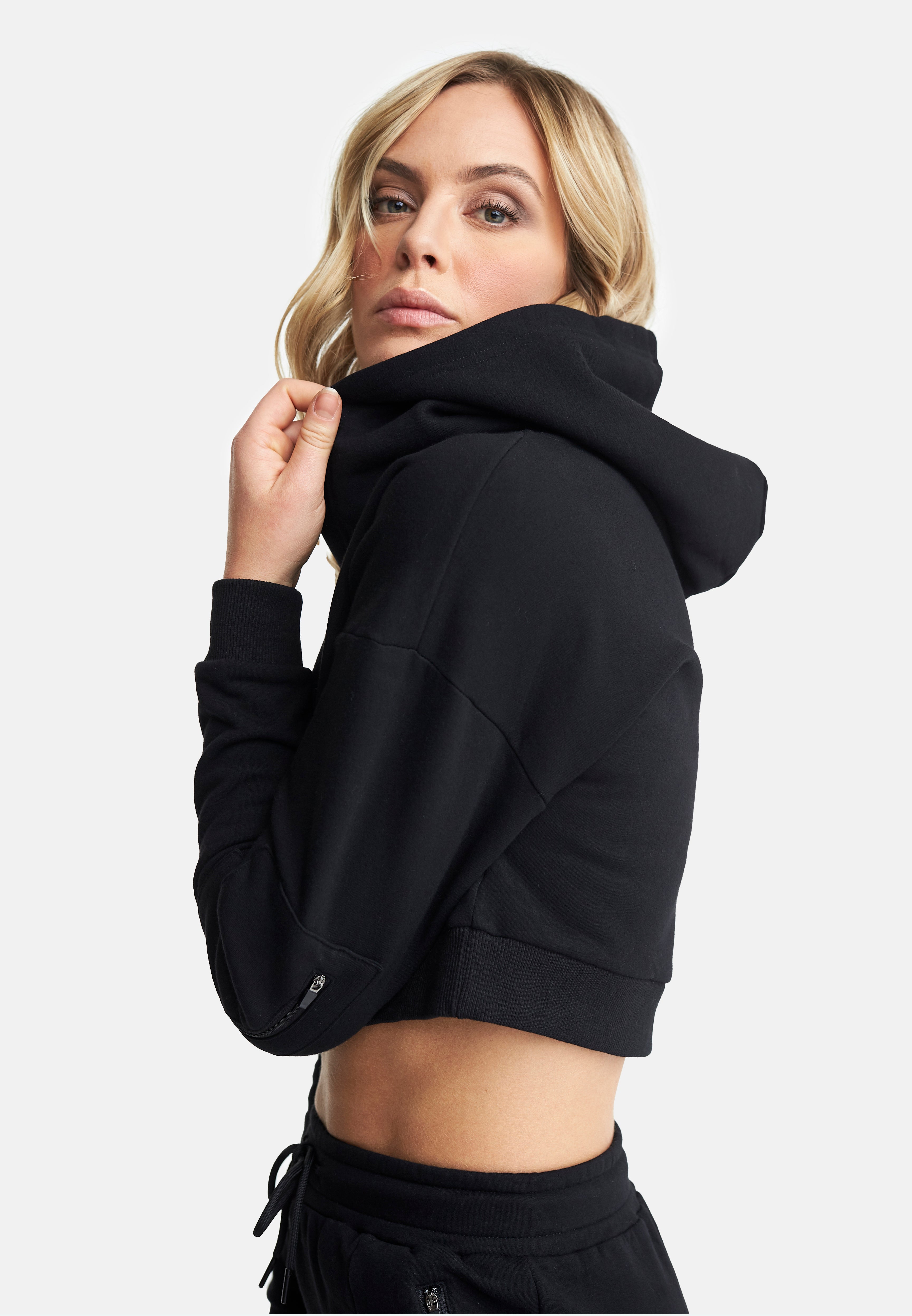 Cropped Hoodie Black
