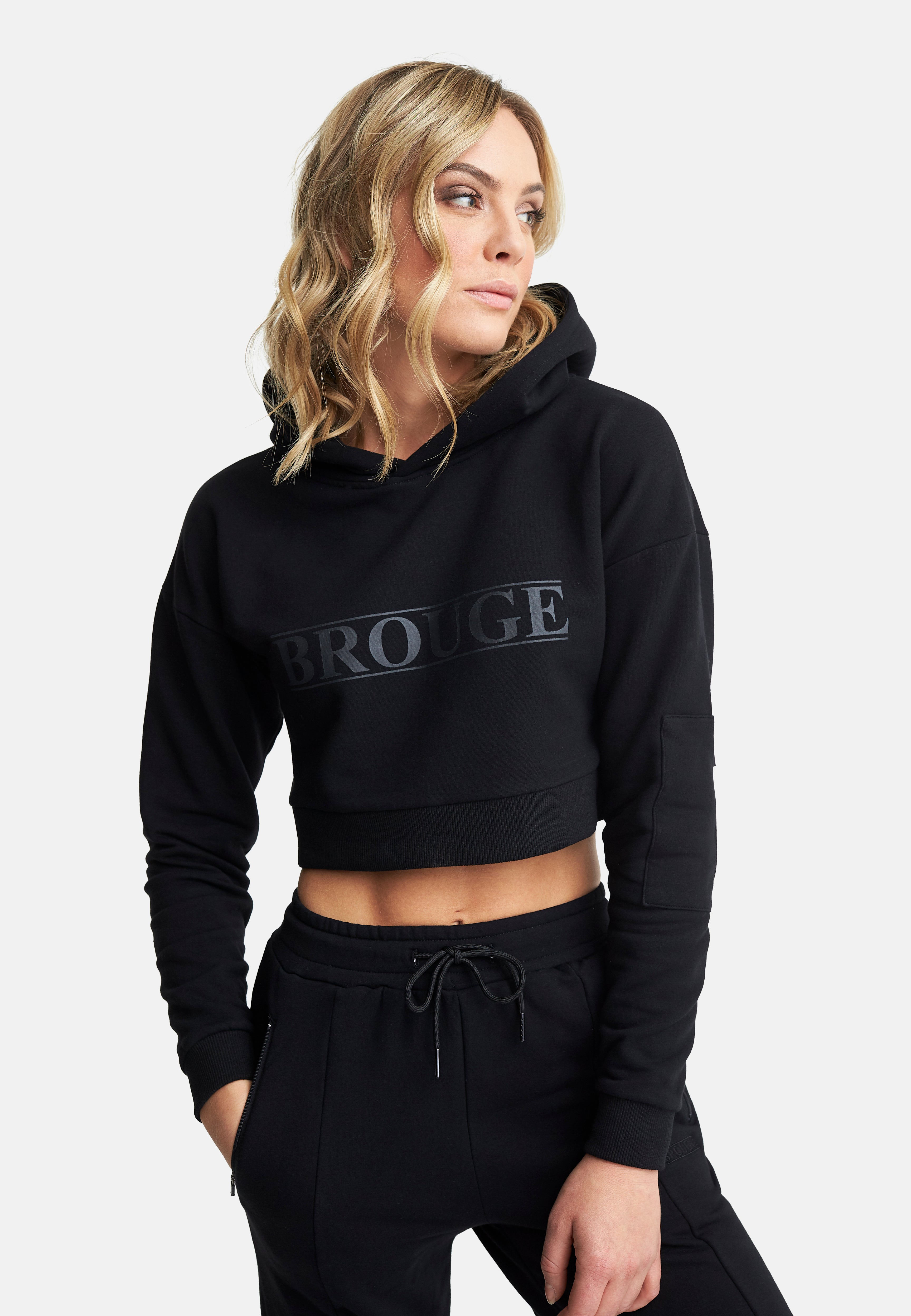 Cropped Hoodie Black