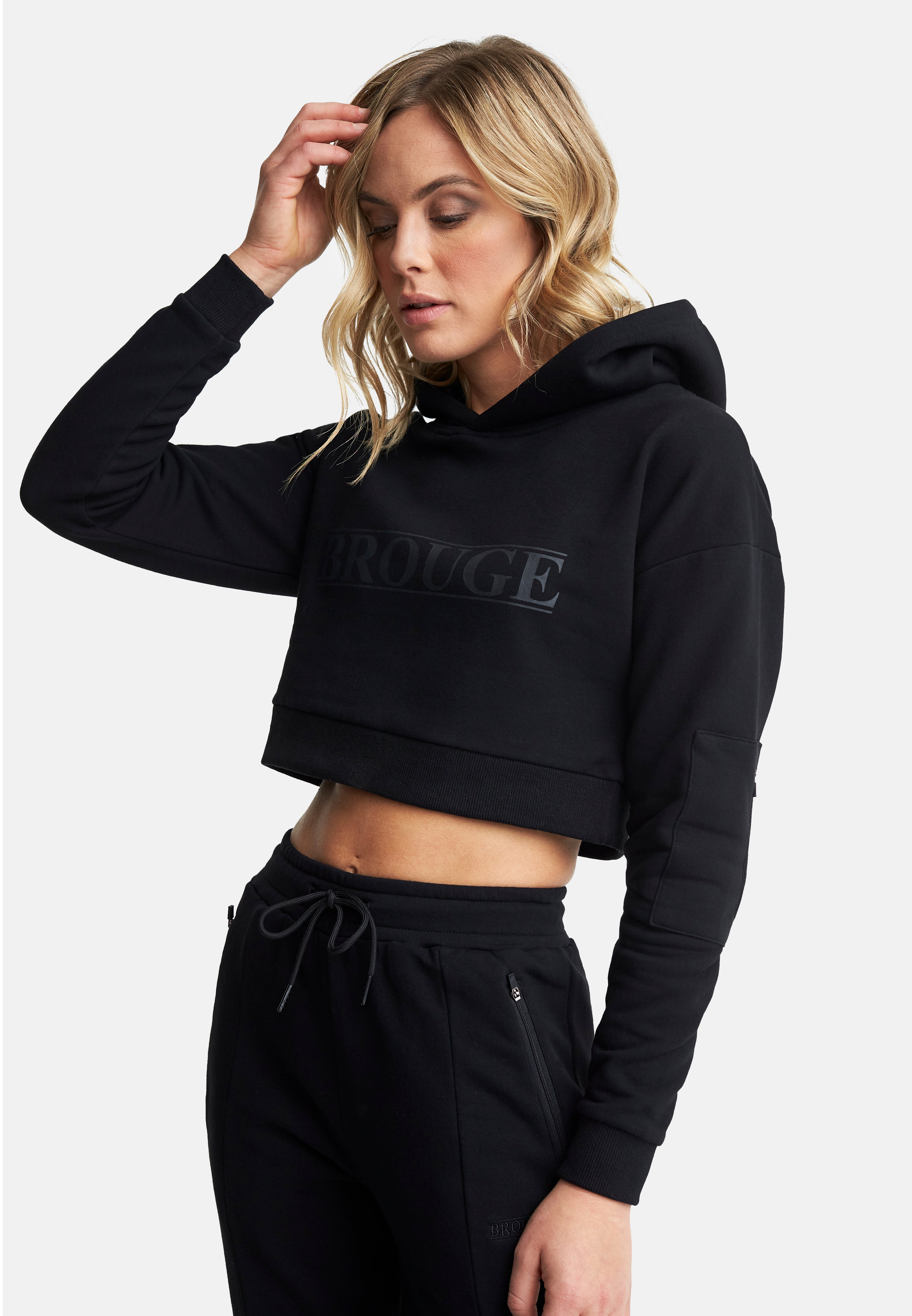 Cropped Hoodie Black