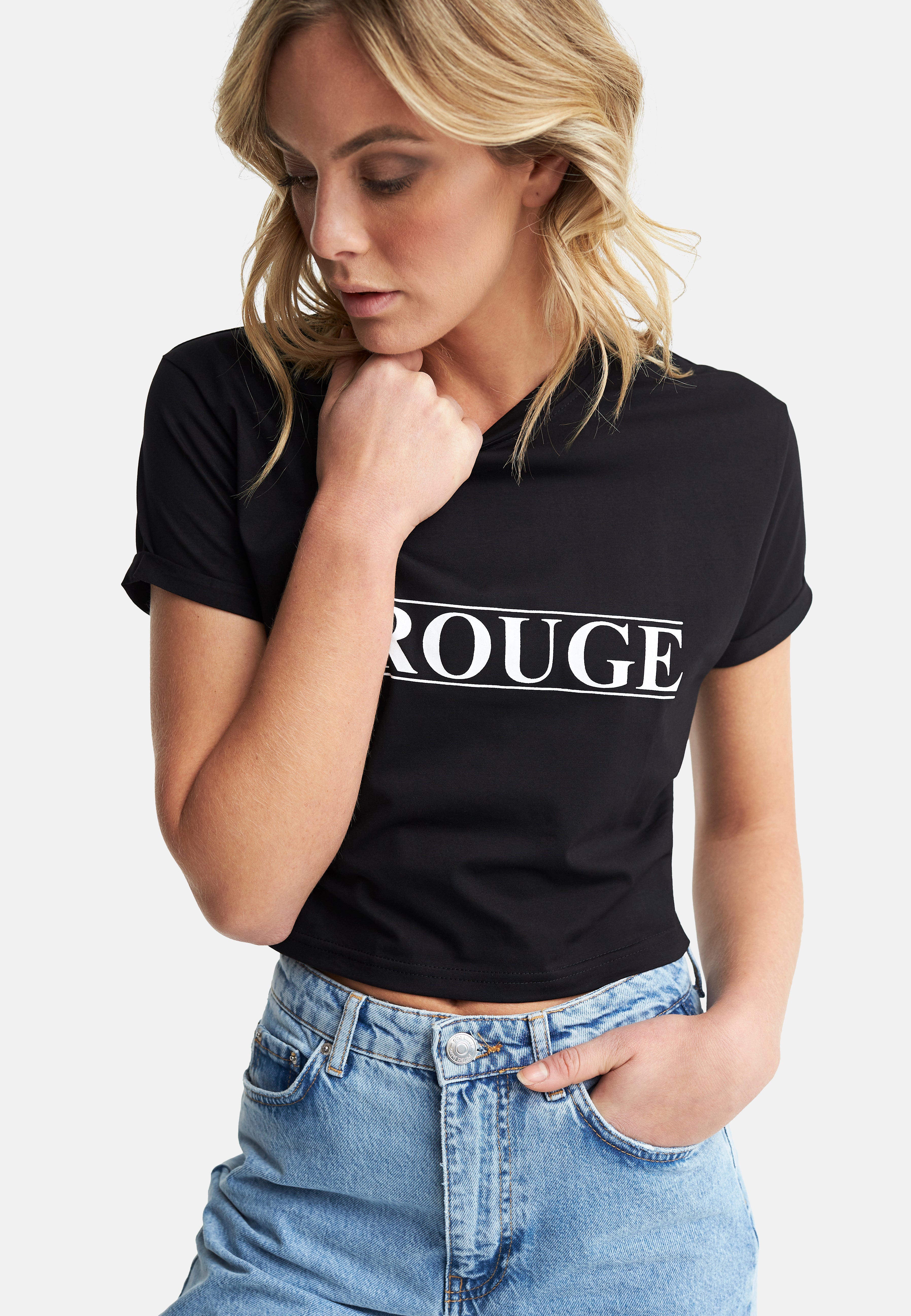 Cropped T-Shirt Black