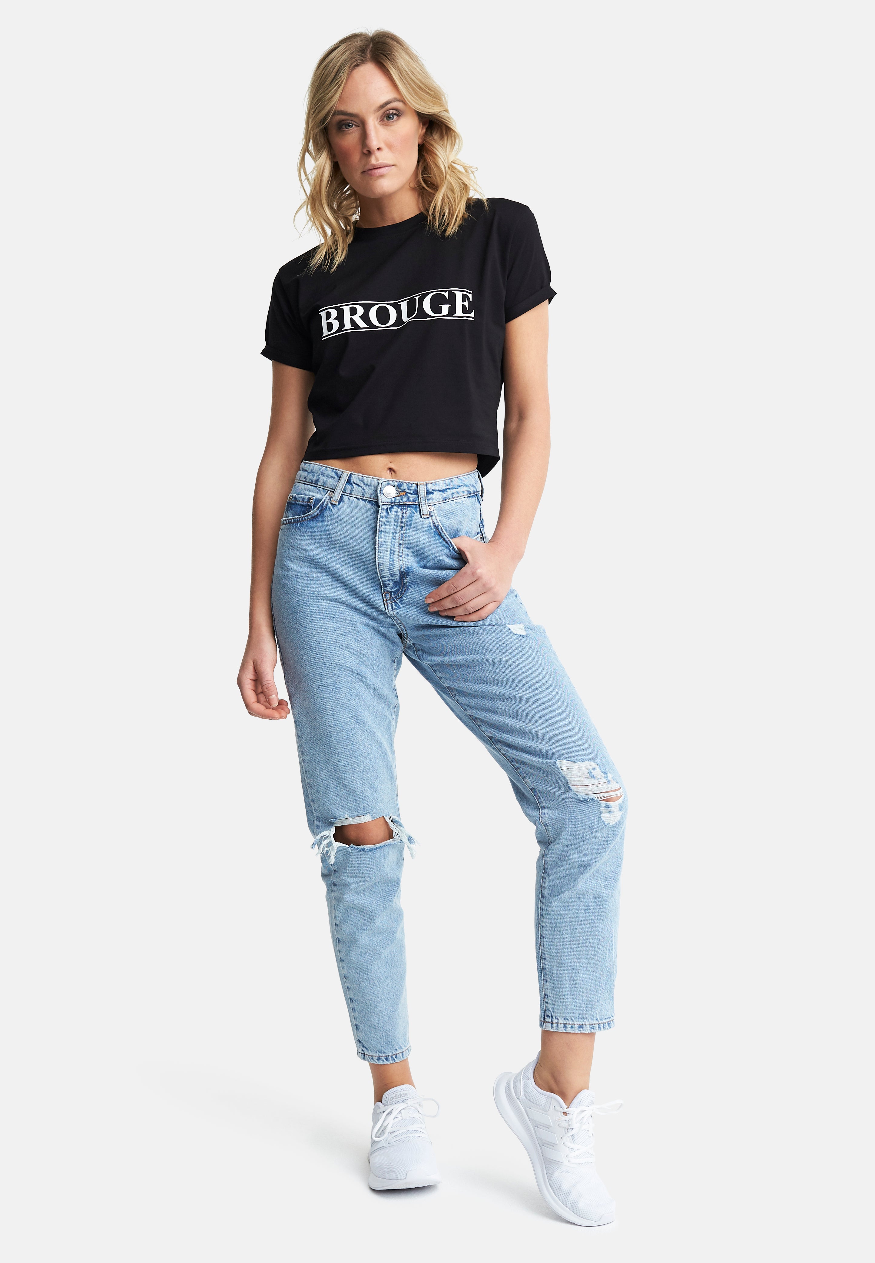 Cropped T-Shirt Black