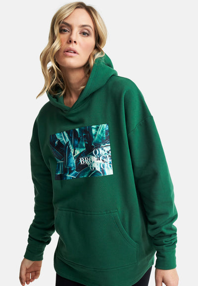 Oversized Hoodie Forest Green