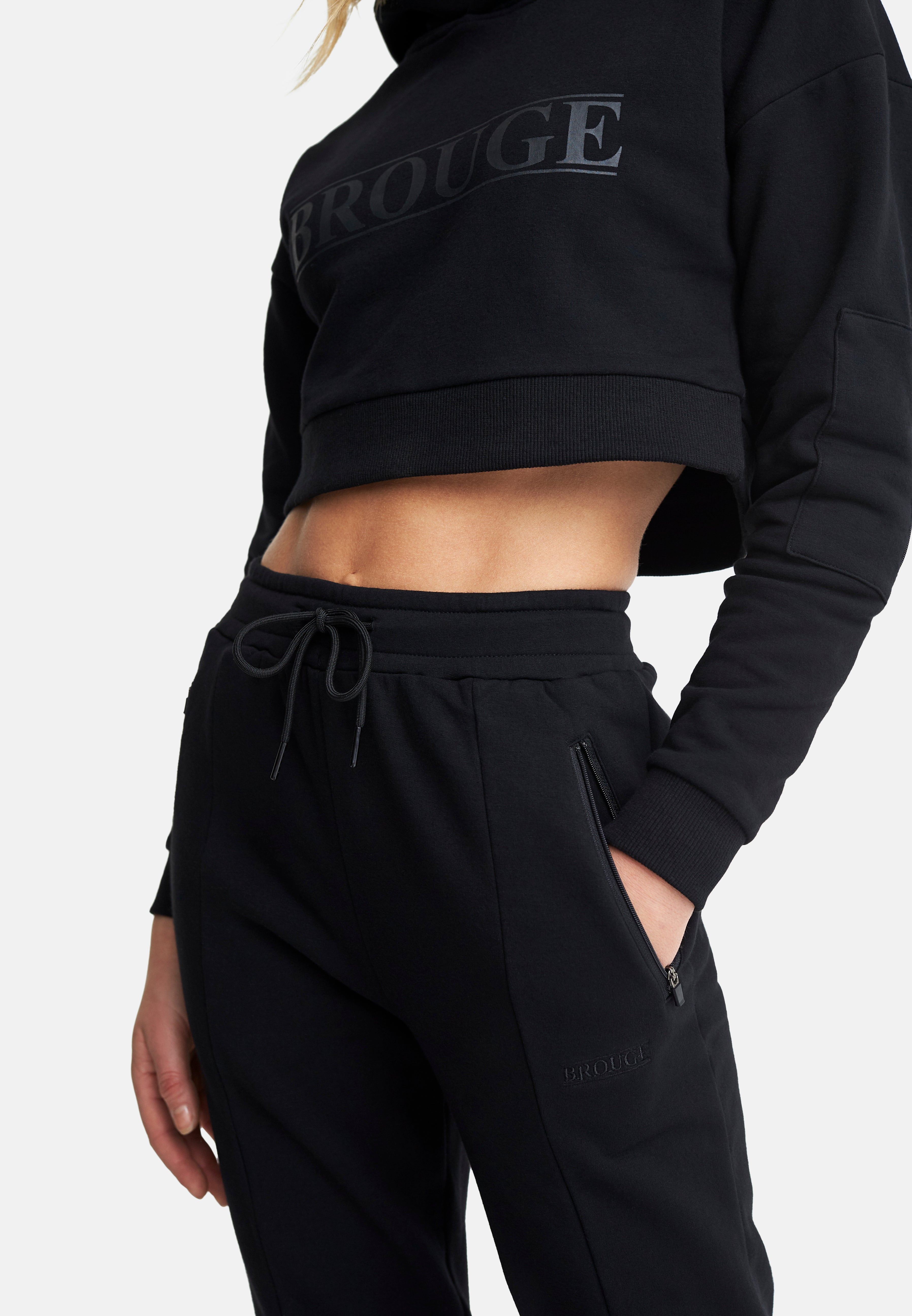 High Waisted Joggers Black