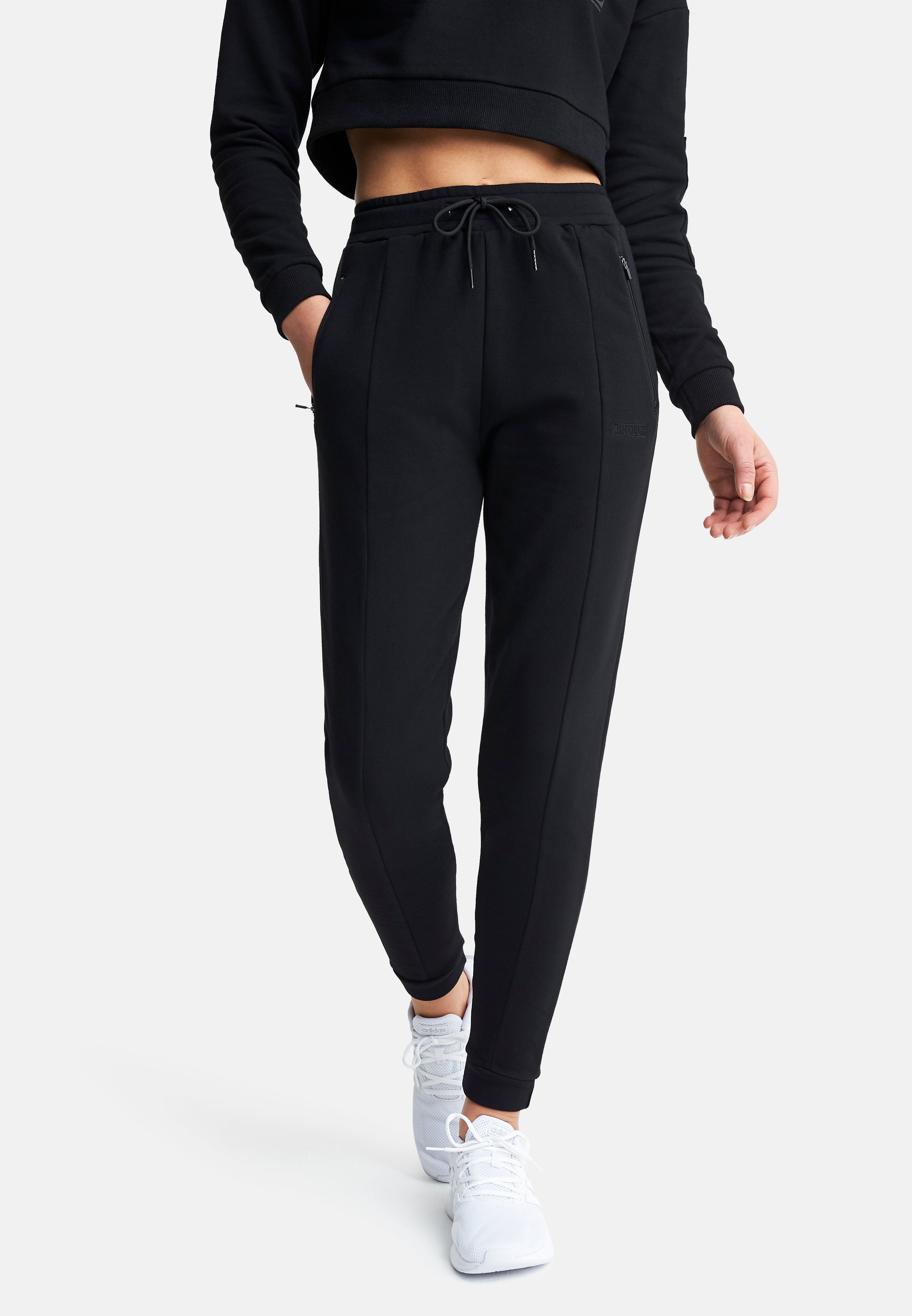 High Waisted Joggers Black