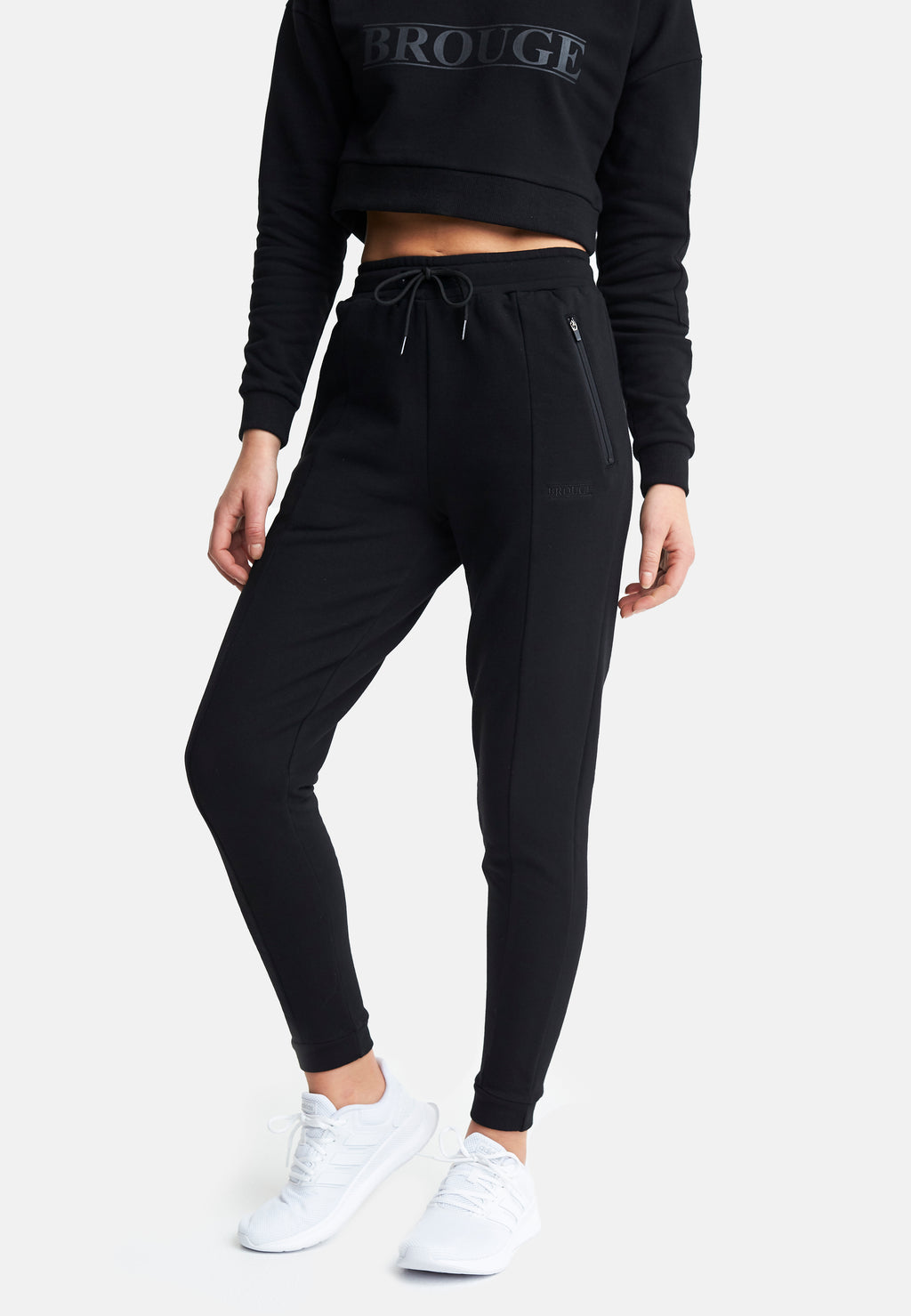 High Waisted Joggers Black