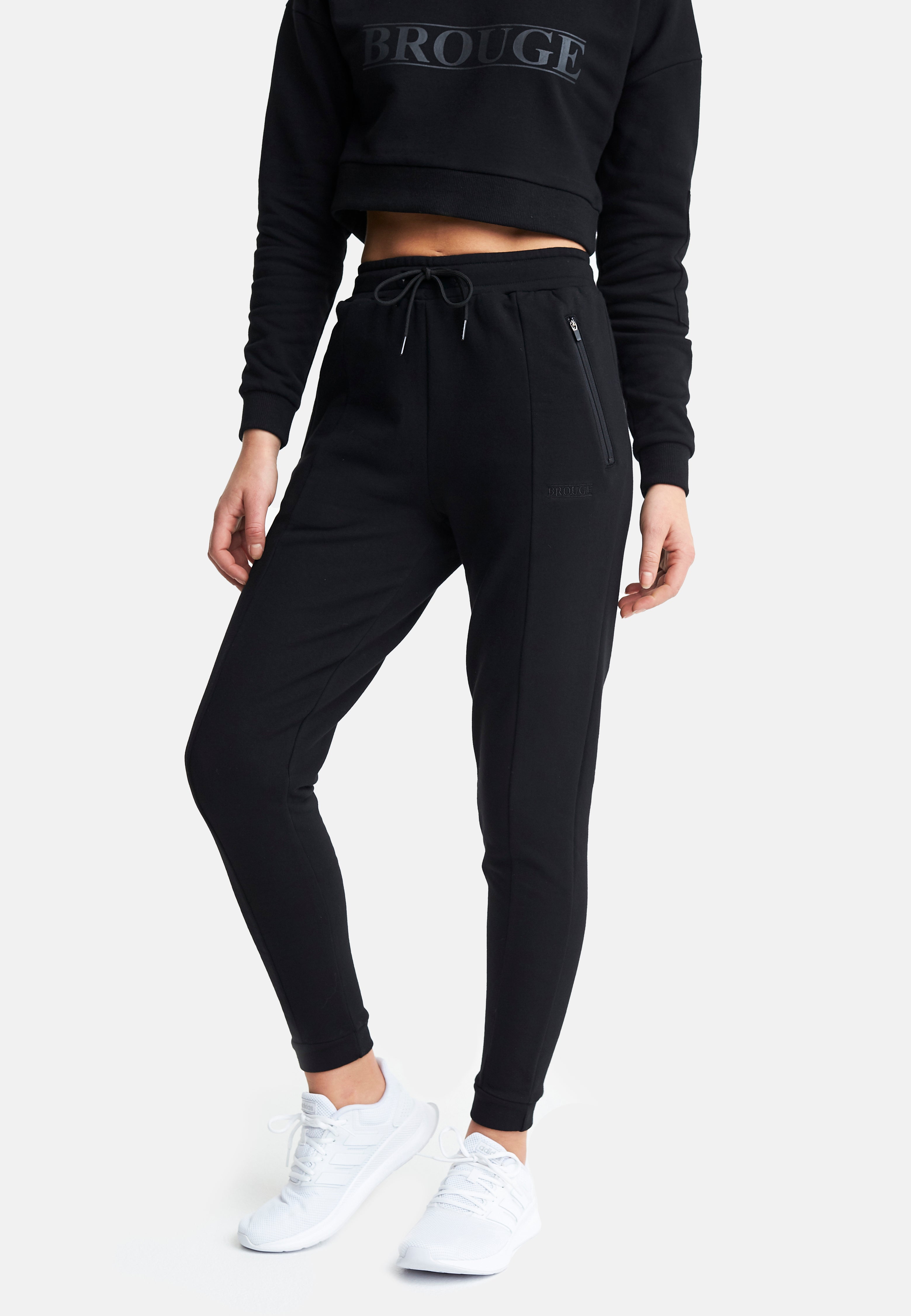 High Waisted Joggers Black