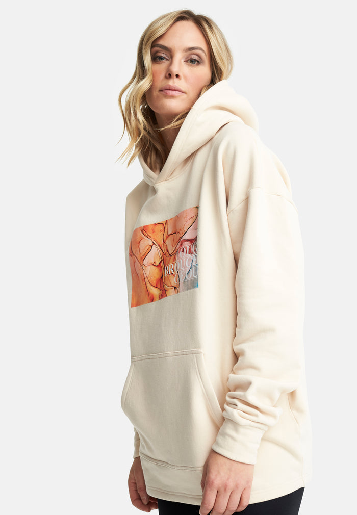 Oversized Hoodie Beach Beige