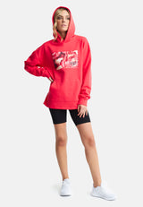 Oversized Hoodie Raspberry Red