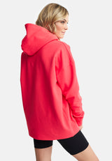 Oversized Hoodie Raspberry Red