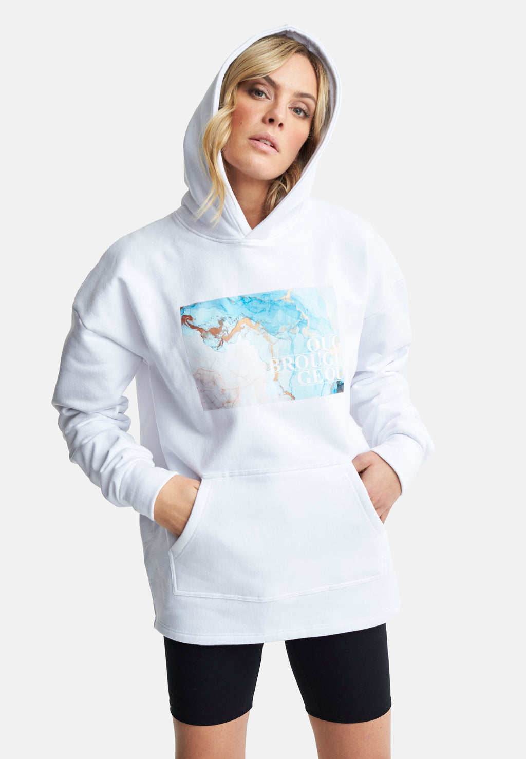 Oversized Hoodie Crystal White