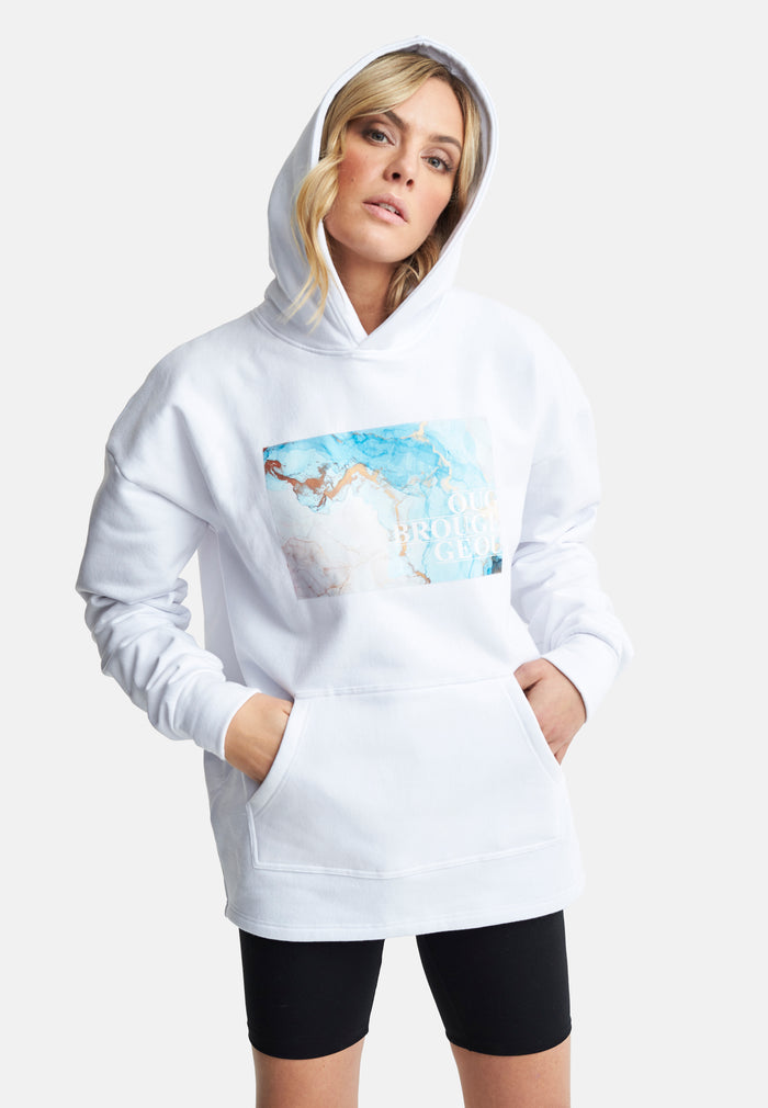 Oversized Hoodie Crystal White